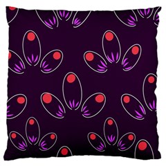 Petal Dot Seamless Pattern Large Premium Plush Fleece Cushion Case (one Side) by Pakjumat