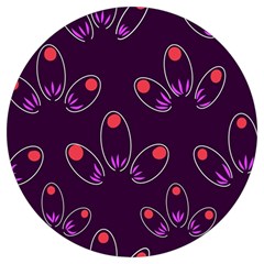 Petal Dot Seamless Pattern Round Trivet