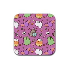 Pusheen Cat Rubber Coaster (square)