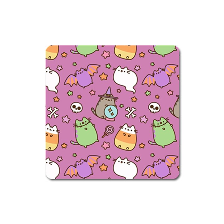 Pusheen Cat Square Magnet