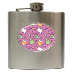 Pusheen Cat Hip Flask (6 Oz) by Pakjumat