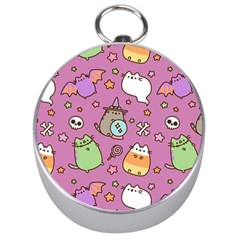 Pusheen Cat Silver Compasses