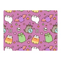 Pusheen Cat Two Sides Premium Plush Fleece Blanket (mini) by Pakjumat