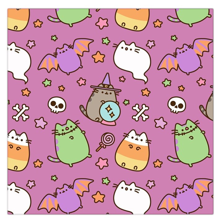 Pusheen Cat Square Satin Scarf (36  x 36 )