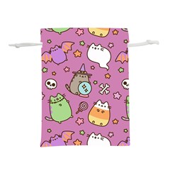 Pusheen Cat Lightweight Drawstring Pouch (s) by Pakjumat