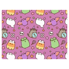 Pusheen Cat Two Sides Premium Plush Fleece Blanket (extra Small) by Pakjumat