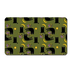 Cat Cartoon Cats Animal Pattern Magnet (rectangular) by Pakjumat