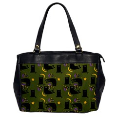 Cat Cartoon Cats Animal Pattern Oversize Office Handbag by Pakjumat