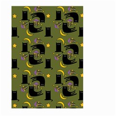 Cat Cartoon Cats Animal Pattern Large Garden Flag (two Sides) by Pakjumat