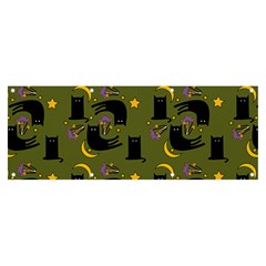 Cat Cartoon Cats Animal Pattern Banner And Sign 8  X 3 