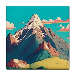 Mountain Mount Fuji Tile Coaster by Pakjumat