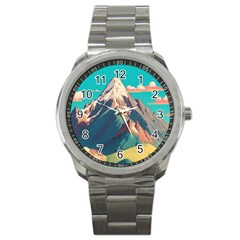 Mountain Mount Fuji Sport Metal Watch by Pakjumat