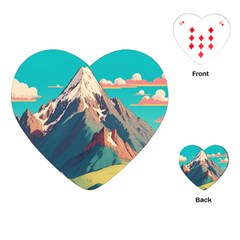 Mountain Mount Fuji Playing Cards Single Design (heart)