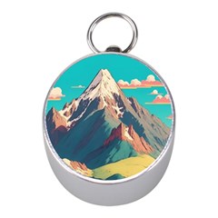 Mountain Mount Fuji Mini Silver Compasses by Pakjumat