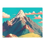 Mountain Mount Fuji Two Sides Premium Plush Fleece Blanket (Mini) 35 x27  Blanket Front