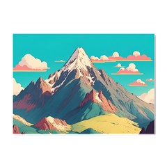 Mountain Mount Fuji Crystal Sticker (a4)