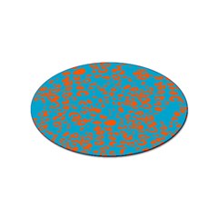 Animal Print Pattern Sticker (oval)