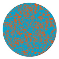 Animal Print Pattern Magnet 5  (round)