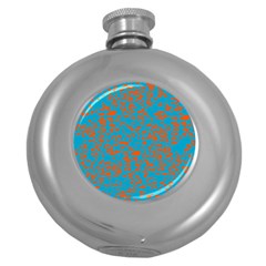 Animal Print Pattern Round Hip Flask (5 Oz)