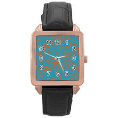 Animal Print Pattern Rose Gold Leather Watch  by Pakjumat