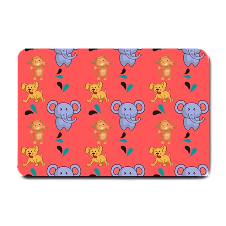 Elephant Monkey Dog Cartoon Small Doormat