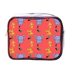 Elephant Monkey Dog Cartoon Mini Toiletries Bag (one Side) by Pakjumat