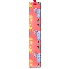 Elephant Monkey Dog Cartoon Large Book Marks