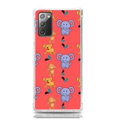 Elephant Monkey Dog Cartoon Samsung Galaxy Note 20 Tpu Uv Case by Pakjumat