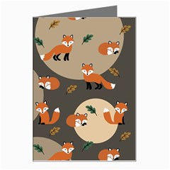 Fox Pattern Greeting Card