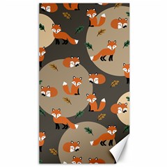 Fox Pattern Canvas 40  X 72  by Pakjumat