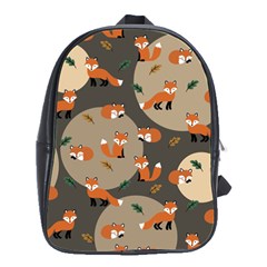 Fox Pattern School Bag (large) by Pakjumat