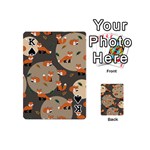 Fox Pattern Playing Cards 54 Designs (Mini) Front - SpadeK