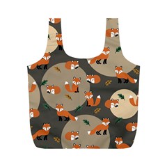 Fox Pattern Full Print Recycle Bag (m)