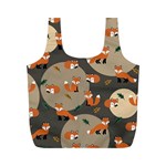 Fox Pattern Full Print Recycle Bag (M) Back