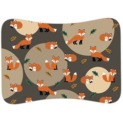 Fox Pattern Velour Seat Head Rest Cushion by Pakjumat