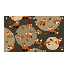 Fox Pattern Banner And Sign 5  X 3  by Pakjumat