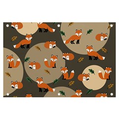 Fox Pattern Banner And Sign 6  X 4  by Pakjumat