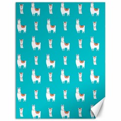 Lama Alpaca Animal Pattern Design Canvas 12  X 16  by Pakjumat