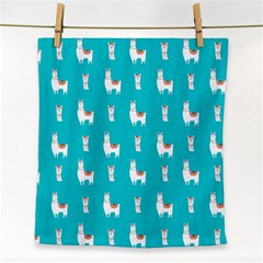 Lama Alpaca Animal Pattern Design Face Towel