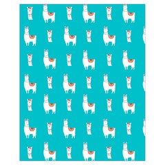 Lama Alpaca Animal Pattern Design Drawstring Bag (small) by Pakjumat