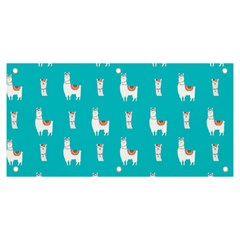 Lama Alpaca Animal Pattern Design Banner And Sign 6  X 3  by Pakjumat