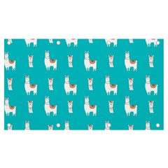 Lama Alpaca Animal Pattern Design Banner And Sign 7  X 4 