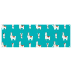 Lama Alpaca Animal Pattern Design Banner And Sign 12  X 4 