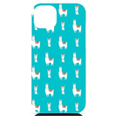 Lama Alpaca Animal Pattern Design Iphone 14 Plus Black Uv Print Case by Pakjumat