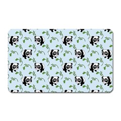 Animal Panda Bamboo Seamless Pattern Magnet (rectangular) by Pakjumat