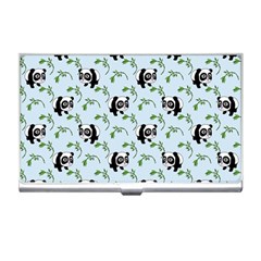 Animal Panda Bamboo Seamless Pattern Business Card Holder by Pakjumat