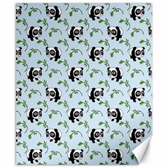 Animal Panda Bamboo Seamless Pattern Canvas 8  X 10  by Pakjumat