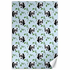 Animal Panda Bamboo Seamless Pattern Canvas 20  X 30  by Pakjumat