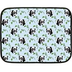 Animal Panda Bamboo Seamless Pattern Fleece Blanket (Mini) 35 x27  Blanket