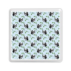 Animal Panda Bamboo Seamless Pattern Memory Card Reader (square) by Pakjumat